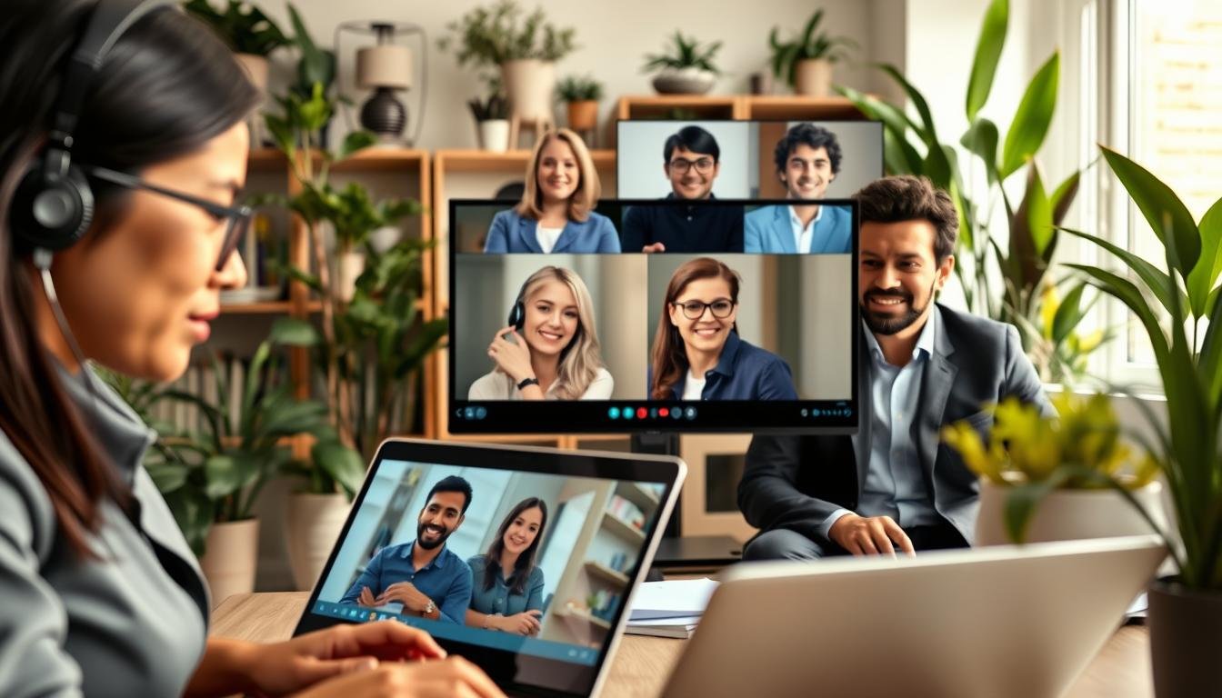 remote customer service team