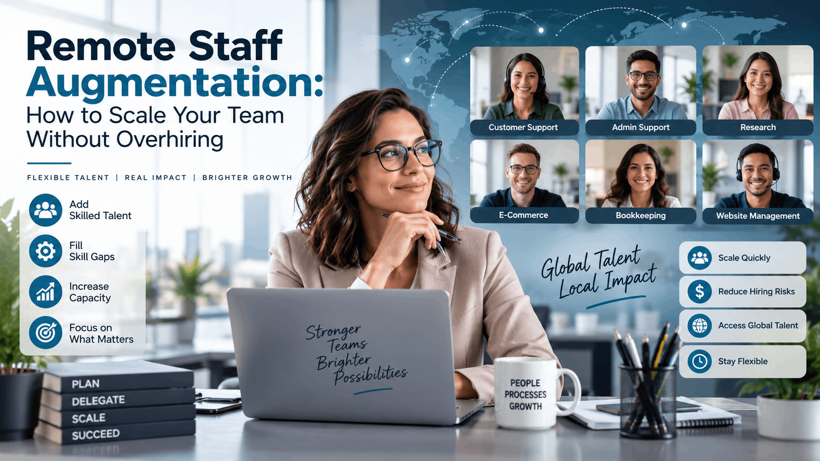 remote staff augmentation helping businesses scale without overhiring