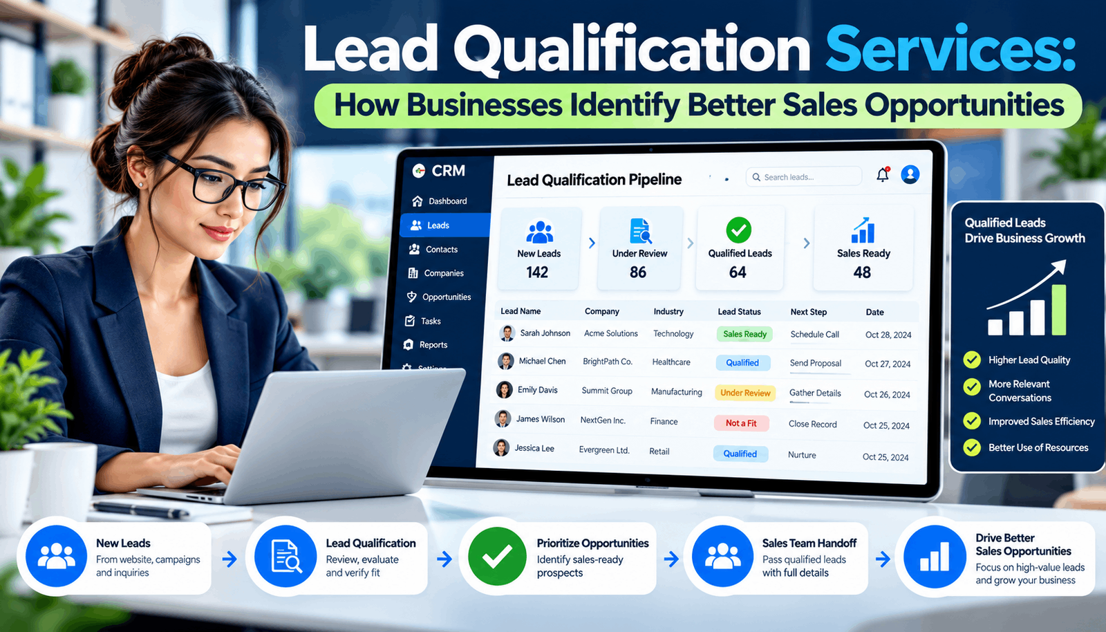 Lead qualification services helping businesses identify qualified sales opportunities
