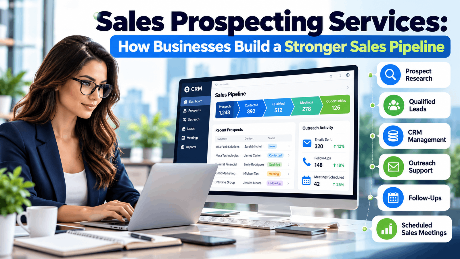 Sales prospecting services supporting a stronger sales pipeline