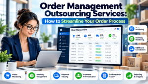Order management outsourcing services supporting efficient business order processing